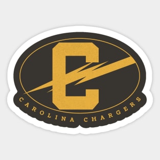 Classic Carolina Chargers Football 1981 Sticker
